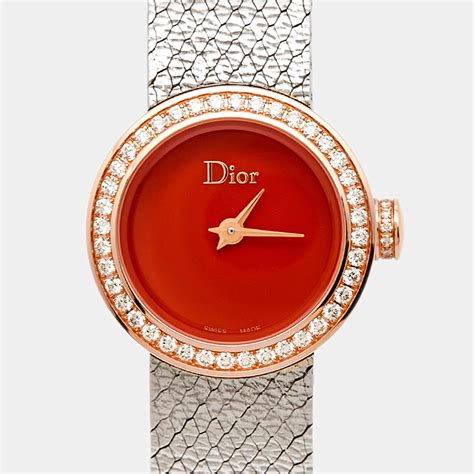 dior women's watch rose gold|christian Dior women's watch.